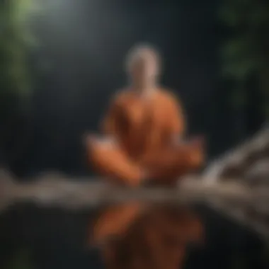 Mindfulness Techniques for Self-Improvement Visual representation of mindfulness and self-reflection