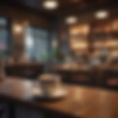 Inviting Coffee Shop Vibes A cozy coffee shop setting encouraging conversation