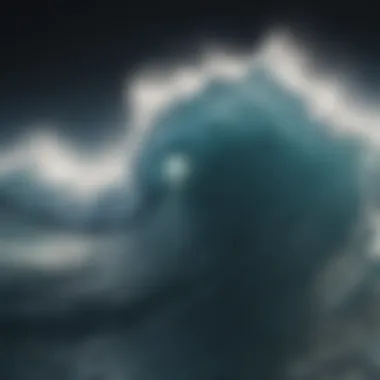 Waves of Thought An abstract representation of the mind with swirling thoughts.